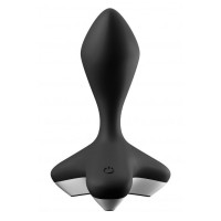 Черная анальная пробка с вибрацией Game Changer - 11,5 см. Черная анальная пробка с вибрацией Game Changer - 11,5 см.