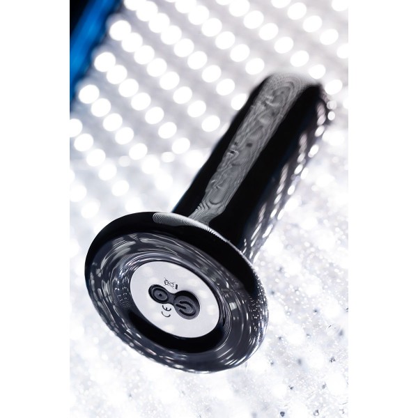 Черный стеклянный мини-вибратор - 10 см. Черный стеклянный мини-вибратор - 10 см.