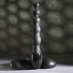 Черный анальный вибростимулятор Backdoor Baton - 24,1 см.