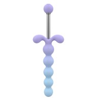 Анальная ёлочка с вибрацией Youivic - 16,4 см.