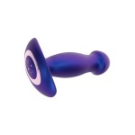 Синяя анальная вибропробка Buttocks The Wild Magn Pulse Vibrating Plug - 15 см.