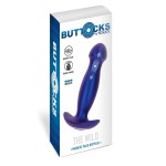 Синяя анальная вибропробка Buttocks The Wild Magn Pulse Vibrating Plug - 15 см.