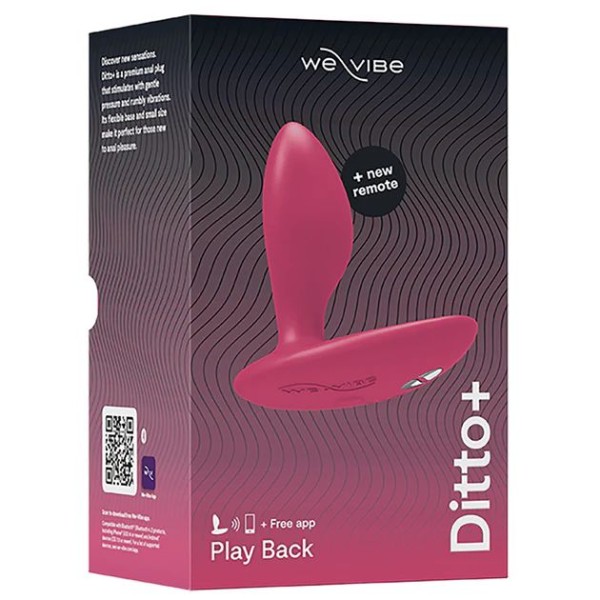 Розовая анальная вибровтулка We-Vibe Ditto+