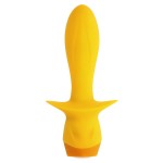 Желтая анальная вибропробка Mellow Yellow - 13,5 см.