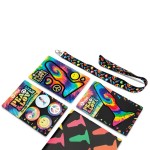 Разноцветная анальная пробка с эффектом римминга Peace Love Tie-Dye - 15,2 см.
