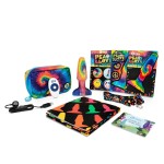 Разноцветная анальная пробка с эффектом римминга Peace Love Tie-Dye - 15,2 см.