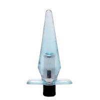 Голубая анальная пробка-конус SlimLine - 9 см. Голубая анальная пробка-конус SlimLine - 9 см.