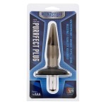Дымчатая вибровтулка Purrfect Plug Smoke - 9,5 см.