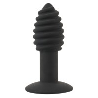 Черная анальная вибропробка Twist Butt Plug - 10,7 см. Черная анальная вибропробка Twist Butt Plug - 10,7 см.