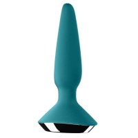Бирюзовая анальная пробка с вибрацией Satisfyer Plug-ilicious 1 - 13,5 см. Бирюзовая анальная пробка с вибрацией Satisfyer Plug-ilicious 1 - 13,5 см.