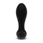 Черный анальный стимулятор с расширением и вибрацией Expand Plug - 10,5 см.