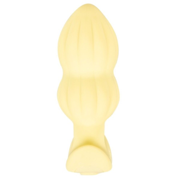 Желтая анальная пробка с вибрацией Cuties Vibrating Mini Butt Plug - 8 см. Желтая анальная пробка с вибрацией Cuties Vibrating Mini Butt Plug - 8 см.