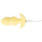 Желтая анальная пробка с вибрацией Cuties Vibrating Mini Butt Plug - 8 см. Желтая анальная пробка с вибрацией Cuties Vibrating Mini Butt Plug - 8 см.
