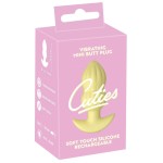 Желтая анальная пробка с вибрацией Cuties Vibrating Mini Butt Plug - 8 см. Желтая анальная пробка с вибрацией Cuties Vibrating Mini Butt Plug - 8 см.