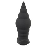 Черная анальная вибропробка RC Butt Plug - 9,6 см.