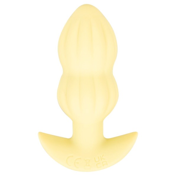 Желтая анальная пробка с вибрацией Cuties Vibrating Mini Butt Plug - 8 см. Желтая анальная пробка с вибрацией Cuties Vibrating Mini Butt Plug - 8 см.