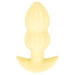 Желтая анальная пробка с вибрацией Cuties Vibrating Mini Butt Plug - 8 см. Желтая анальная пробка с вибрацией Cuties Vibrating Mini Butt Plug - 8 см.