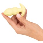 Желтая анальная пробка с вибрацией Cuties Vibrating Mini Butt Plug - 8 см. Желтая анальная пробка с вибрацией Cuties Vibrating Mini Butt Plug - 8 см.