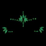 Декоративное украшение из камней на клеевой основе Body Jewelry Stickers