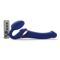 Синий безремневой страпон Multi Orgasm Size M с клиторальной стимуляцией Синий безремневой страпон Multi Orgasm Size M с клиторальной стимуляцией
