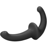 Черный безремневой страпон Silicone Strapless Strapon