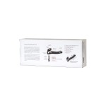 Черный безремневой вибрострапон Vibrating Bendable Strap-On L