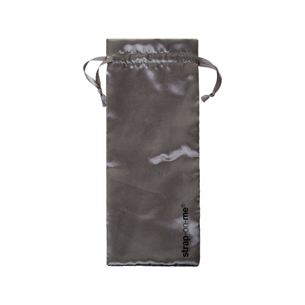 Черный безремневой вибрострапон Silicone Bendable Strap-On - size M