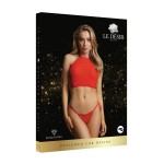 Эффектный комплект Festive Rhinestone Top and Thong со стразами