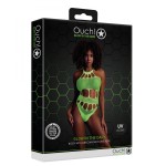 Стильное зеленое боди Body with Grecian Neckline