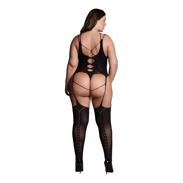 Эффектный боди-комбинезон Elara VII Bodystocking with Open Cups