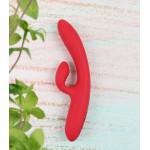 Красный тройной вибратор-кролик Ingrid с вакуумной стимуляцией и нагревом - 22,5 см. Красный тройной вибратор-кролик Ingrid с вакуумной стимуляцией и нагревом - 22,5 см.