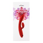 Красный тройной вибратор-кролик Ingrid с вакуумной стимуляцией и нагревом - 22,5 см. Красный тройной вибратор-кролик Ingrid с вакуумной стимуляцией и нагревом - 22,5 см.