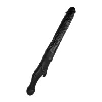 Черный двусторонний фаллоимитатор «Вразумитель» с шипом Черный двусторонний фаллоимитатор «Вразумитель» с шипом