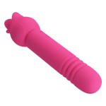 Розовый двусторонний вибратор Chaley Розовый двусторонний вибратор Chaley