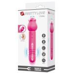 Розовый двусторонний вибратор Chaley Розовый двусторонний вибратор Chaley