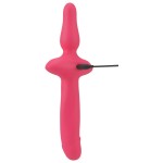 Розовый двусторонний вибратор 2in1 Vibrator Butt Plug Розовый двусторонний вибратор 2in1 Vibrator Butt Plug