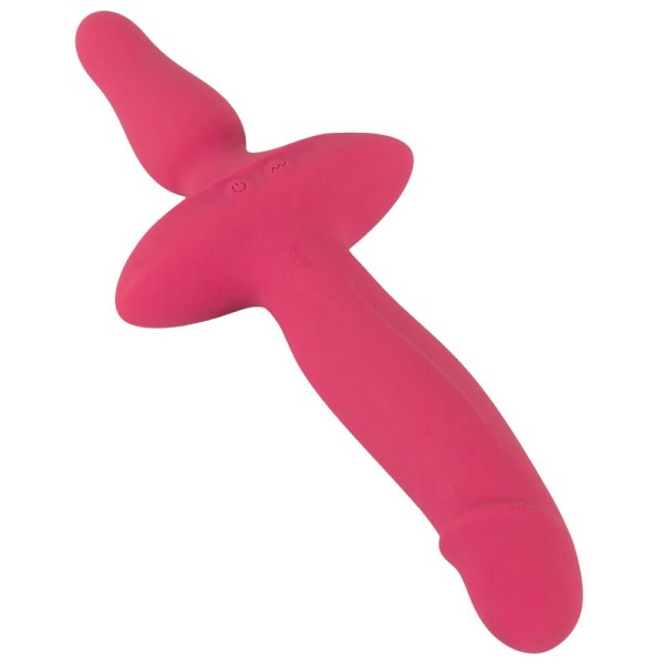 Розовый двусторонний вибратор 2in1 Vibrator Butt Plug Розовый двусторонний вибратор 2in1 Vibrator Butt Plug
