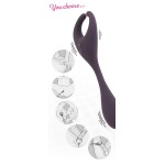 Фиолетовый универсальный вибратор Remote Controlled Couples Vibrator