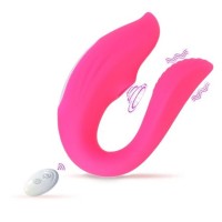 Розовый вибратор для пар «Оки-Чпоки» с вакуумно-волновой стимуляцией клитора Розовый вибратор для пар «Оки-Чпоки» с вакуумно-волновой стимуляцией клитора