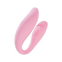 Розовый U-образный вибростимулятор для пар с управлением через приложение Розовый U-образный вибростимулятор для пар с управлением через приложение