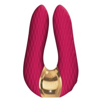 Малиновый двойной вибростимулятор AIKO с двумя моторами Малиновый двойной вибростимулятор AIKO с двумя моторами