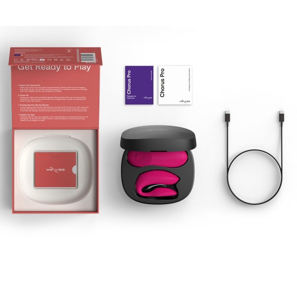 Розовый вибратор для пар We-Vibe Chorus Pro Розовый вибратор для пар We-Vibe Chorus Pro