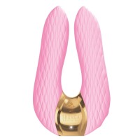 Розовый двойной вибростимулятор AIKO с двумя моторами Розовый двойной вибростимулятор AIKO с двумя моторами