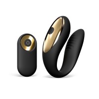 Черный вибратор для пар Perfect Lover с пультом ДУ Черный вибратор для пар Perfect Lover с пультом ДУ