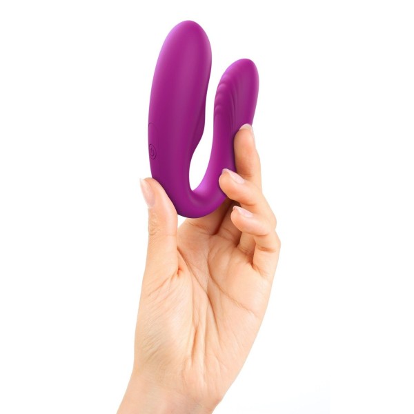 Лиловый вибратор для пар Match Up Couple Vibrator with Remote Control