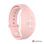 Голубой вибратор для пар с нежно-розовым пультом-часами Weatwatch Dual Pleasure Vibe