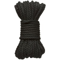 Черная верёвка для связывания и фиксации Bind Tie - 9,14 м. Черная верёвка для связывания и фиксации Bind Tie - 9,14 м.