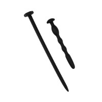 Набор из 2 черных уретральных массажеров Bolt