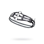 Черный кожаный пояс с кольцами Черный кожаный пояс с кольцами