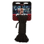Черная веревка для бондажа BDSM Rope - 10 м.